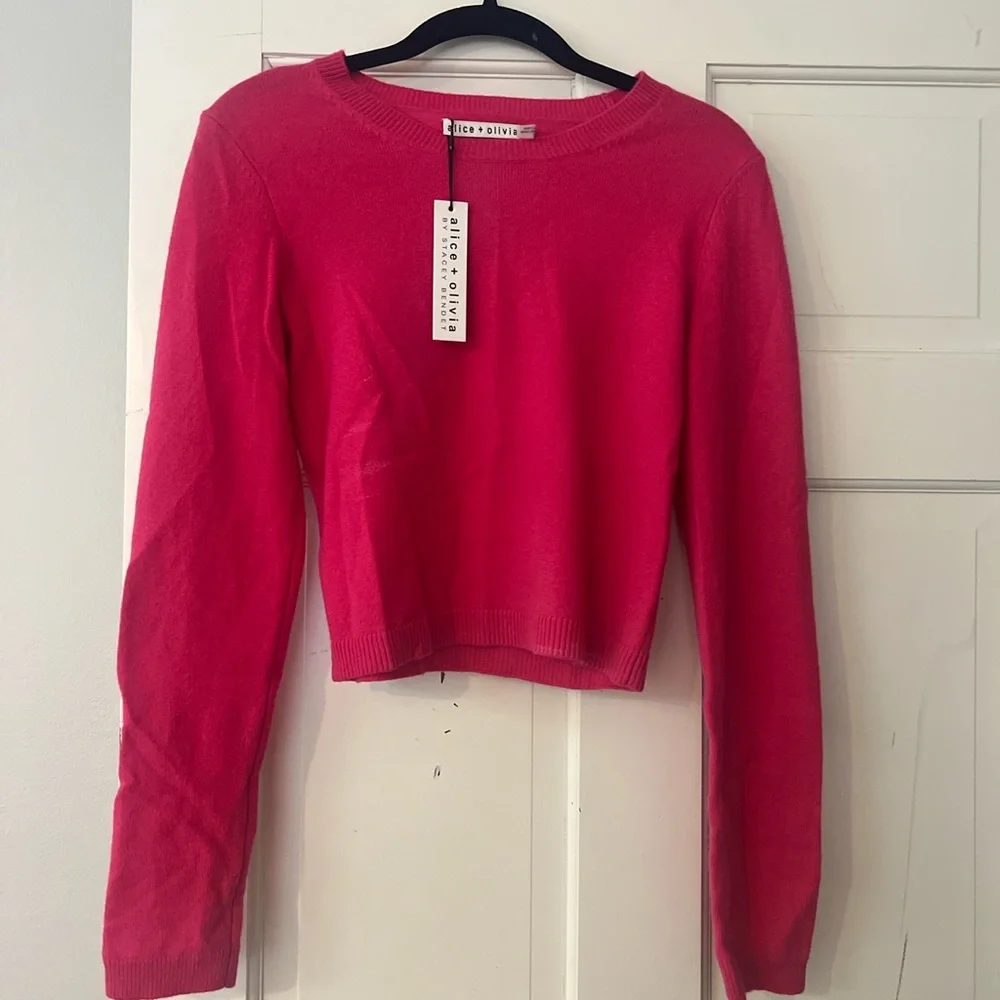 Alice + Olivia Pink Cashmere Sweater - Picture 2 of 3